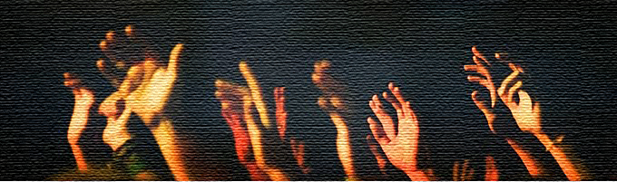 Hands Lifted In Worship